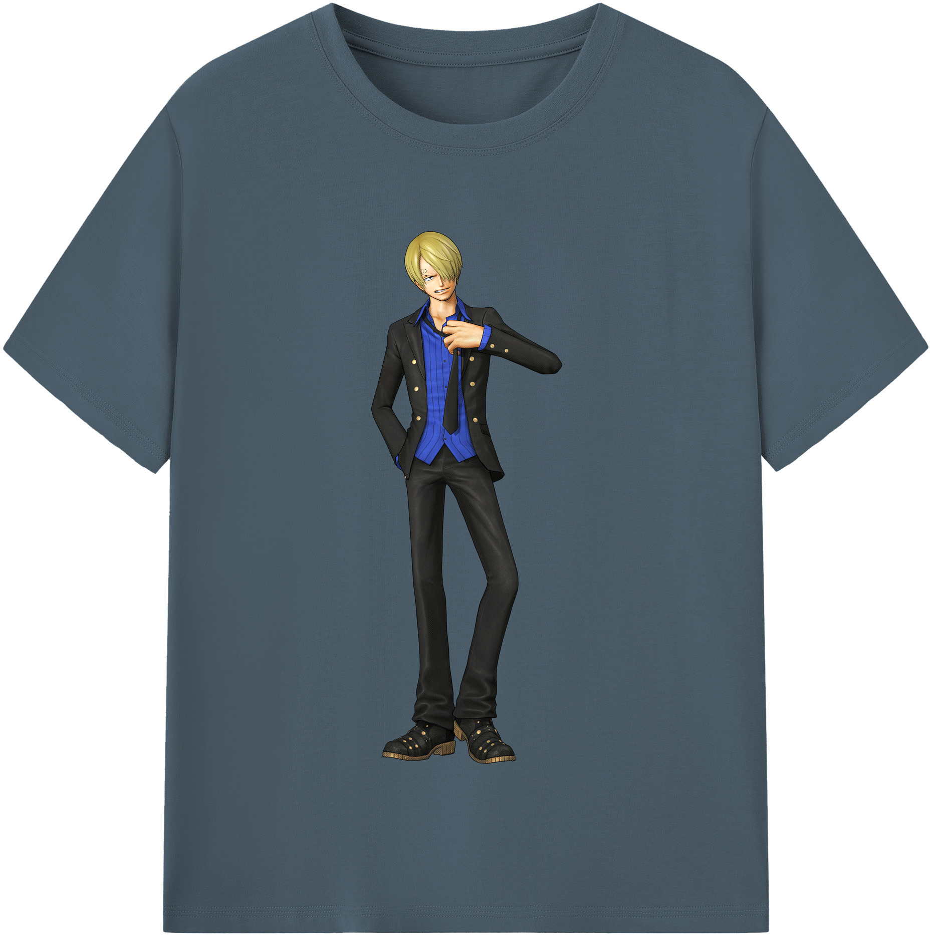 ワンピース サンジ ONE PIECE Sanji 綿100％半袖Tシャツ（フロントプリント）